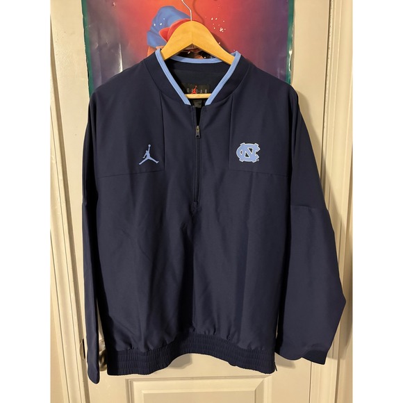 Jordan UNC Tar Heels Pullover Jacket Mens Small New With Tags - Picture 1 of 8